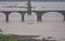 A wind boat sailing the Narmada River near Mortakks Bridge