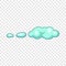 Wind cloud icon, cartoon style