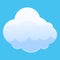 Wind cloud icon, cartoon style