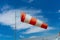 Wind cone for airport. Airdrome meteo equipment for safety flights