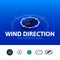 Wind direction icon in different style