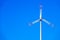 wind energy detail blue sky