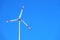 Wind energy detail blue sky