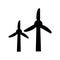 Wind energy icon vector set. Windmill illustration sign collection. Wind power plant symbol. Alternative energy logo.