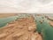 Wind erosion terrain landscape, yardang landform