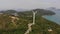 Wind farm on the island of Lamma.