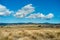 Wind farm in mountainous terrain in Tarifa, Andalusia, Spain