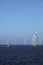 Wind farm offshore. Electricity for a sustainable development and  future.