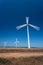 Wind Generating Station, in the movement against the sky.