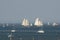 Wind Jammer Sailboats in Rockland Harbor