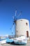 Wind Mill And Small Fishing Boats