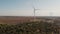 Wind mills with blue sky lansdcape.