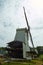 Wind mills close to a lake at Arnhem. Netherlands July