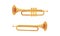 Wind Musical Instrument with Mouthpiece for Blowing Vector Set