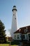 Wind Point Lighthouse on Lake Michigan