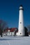 Wind Point Lighthouse in Winter