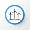Wind Power Icon Symbol. Premium Quality Isolated Windmill Element In Trendy Style.