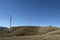 Wind powered generators on Italian mountain crest