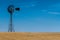 Wind Pump in a Wheat Field