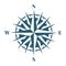 Wind rose icon. Orientation symbol. Map compass