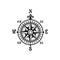 Wind of rose isolated compass navigation symbol