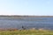 Wind runs over the water storage and rowing facility Eendragtspolder in Zevenhuizen in the Netherlands