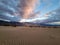 Wind sand dunes in death valley