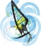 Wind surf illustration