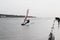 Wind surfer on West Kirby lake