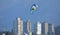 Wind Surfing Kite and City