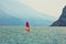 Wind surfing on lake Garda
