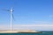 Wind turbine on coast