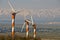 Wind turbine farm in Golan Heights