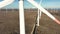 Wind turbine farm. Windmill for electric power production. Green energy. Renewable energy.