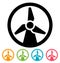 Wind turbine icon