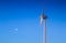 Wind turbine and moon