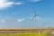 Wind turbine in rural Midwest