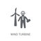 Wind Turbine Technician icon. Trendy Wind Turbine Technician log