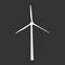 Wind Turbine - Vector Icon Illustration