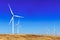 Wind turbines along the King highway, in Southern Jordan