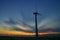 Wind turbines captured near cape Kaliakra, Bulgaria