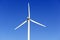 Wind turbines creating renewable energy on windfarm