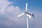 Wind turbines generating electricity with blue sky - energy conservation concep