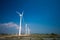 Wind turbines generating electricity in Sri Lanka