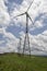 Wind turbines on a hill crest