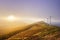 Wind turbines in Oiz eolic park