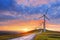 Wind turbines in Oiz eolic park