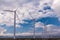 Wind turbines in Palm Desert area