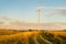 Wind turbines, pure energy,windmills in the fields