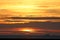 Wind turbines, ships, Morecambe Bay sunset